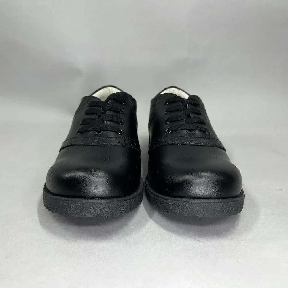Academie Gear Honor Roll Oxfords Men's‎ Size 9 Black Leather Shoes